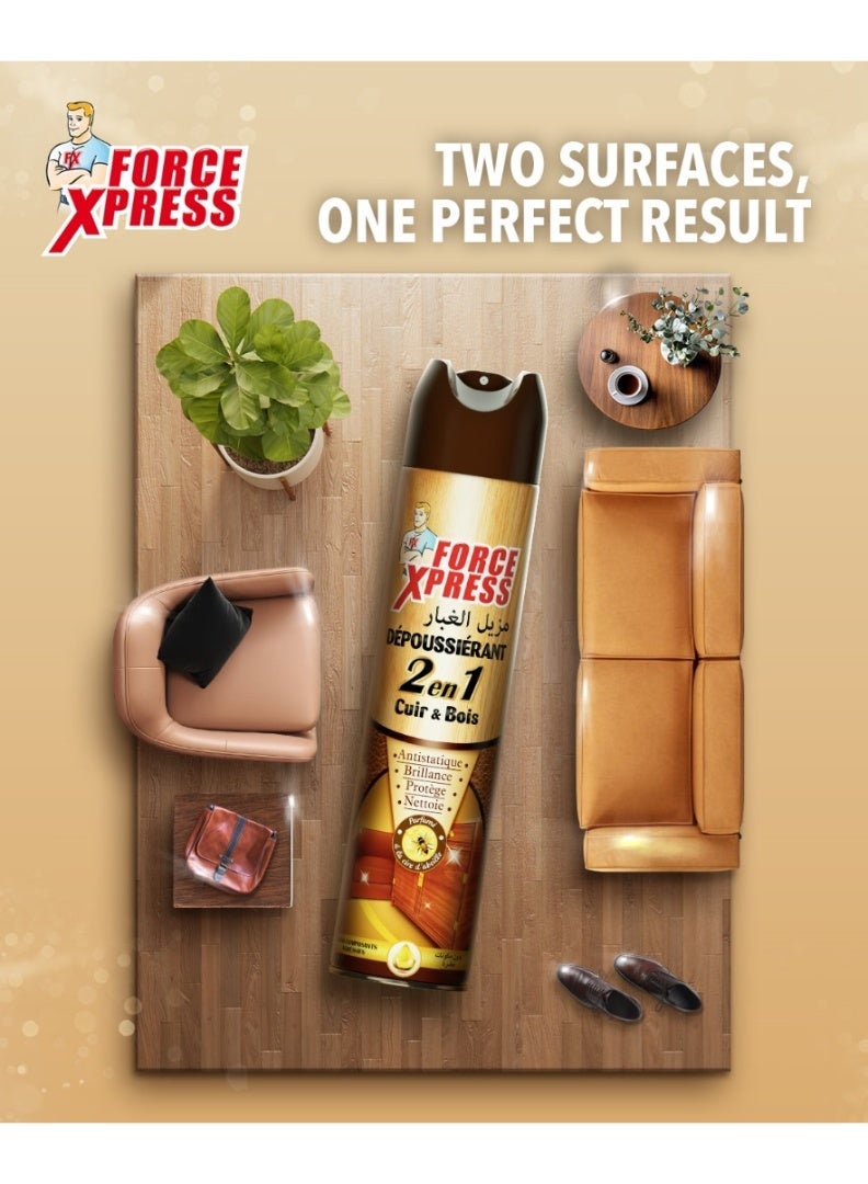  فورس إكسبرس مزيل الغبار خشب وجلد 300 مل فورس إكسبرس - Image 2